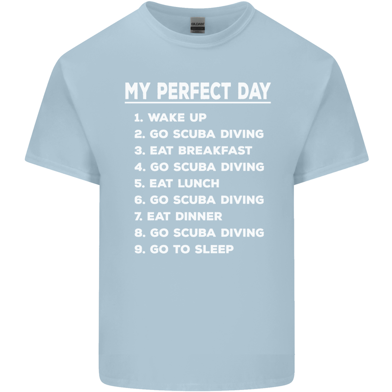 My Perfect Day Scuba Diving Diver Dive Kids T-Shirt Childrens Light Blue