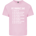 My Perfect Day Scuba Diving Diver Dive Kids T-Shirt Childrens Light Pink