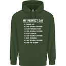 My Perfect Day Scuba Diving Diver Dive Mens 80% Cotton Hoodie Forest Green