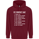 My Perfect Day Scuba Diving Diver Dive Mens 80% Cotton Hoodie Maroon