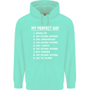 My Perfect Day Scuba Diving Diver Dive Mens 80% Cotton Hoodie Peppermint