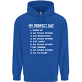 My Perfect Day Scuba Diving Diver Dive Mens 80% Cotton Hoodie Royal Blue