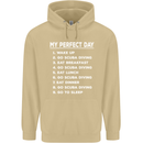 My Perfect Day Scuba Diving Diver Dive Mens 80% Cotton Hoodie Sand