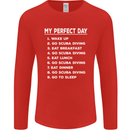 My Perfect Day Scuba Diving Diver Dive Mens Long Sleeve T-Shirt Red