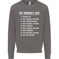 My Perfect Day Scuba Diving Diver Dive Mens Sweatshirt Jumper Charcoal