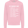 My Perfect Day Scuba Diving Diver Dive Mens Sweatshirt Jumper Light Pink