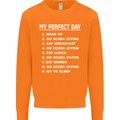 My Perfect Day Scuba Diving Diver Dive Mens Sweatshirt Jumper Orange