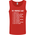 My Perfect Day Scuba Diving Diver Dive Mens Vest Tank Top Red