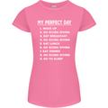 My Perfect Day Scuba Diving Diver Dive Womens Petite Cut T-Shirt Azalea