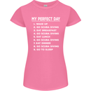 My Perfect Day Scuba Diving Diver Dive Womens Petite Cut T-Shirt Azalea