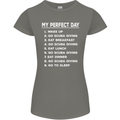 My Perfect Day Scuba Diving Diver Dive Womens Petite Cut T-Shirt Charcoal