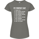 My Perfect Day Scuba Diving Diver Dive Womens Petite Cut T-Shirt Charcoal