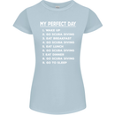 My Perfect Day Scuba Diving Diver Dive Womens Petite Cut T-Shirt Light Blue
