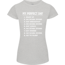 My Perfect Day Scuba Diving Diver Dive Womens Petite Cut T-Shirt Sports Grey