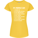 My Perfect Day Scuba Diving Diver Dive Womens Petite Cut T-Shirt Yellow