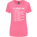 My Perfect Day Scuba Diving Diver Dive Womens Wider Cut T-Shirt Azalea