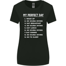 My Perfect Day Scuba Diving Diver Dive Womens Wider Cut T-Shirt Black