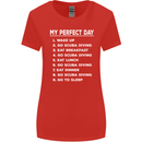 My Perfect Day Scuba Diving Diver Dive Womens Wider Cut T-Shirt Red