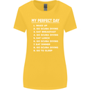 My Perfect Day Scuba Diving Diver Dive Womens Wider Cut T-Shirt Yellow