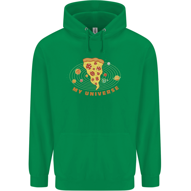 My Pizza Universe Funny Food Diet Childrens Kids Hoodie Irish Green