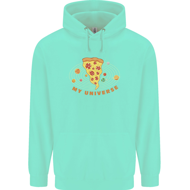 My Pizza Universe Funny Food Diet Childrens Kids Hoodie Peppermint
