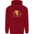 My Pizza Universe Funny Food Diet Childrens Kids Hoodie Red