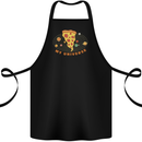 My Pizza Universe Funny Food Diet Cotton Apron 100% Organic Black