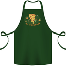 My Pizza Universe Funny Food Diet Cotton Apron 100% Organic Forest Green