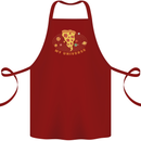 My Pizza Universe Funny Food Diet Cotton Apron 100% Organic Maroon