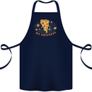 My Pizza Universe Funny Food Diet Cotton Apron 100% Organic Navy Blue
