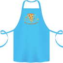 My Pizza Universe Funny Food Diet Cotton Apron 100% Organic Turquoise
