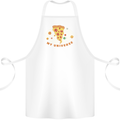 My Pizza Universe Funny Food Diet Cotton Apron 100% Organic White