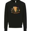 My Pizza Universe Funny Food Diet Kids Sweatshirt Jumper Black