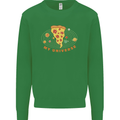 My Pizza Universe Funny Food Diet Kids Sweatshirt Jumper Irish Green