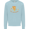 My Pizza Universe Funny Food Diet Kids Sweatshirt Jumper Light Blue