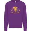 My Pizza Universe Funny Food Diet Kids Sweatshirt Jumper Purple