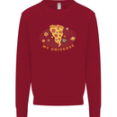 My Pizza Universe Funny Food Diet Kids Sweatshirt Jumper Red