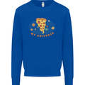 My Pizza Universe Funny Food Diet Kids Sweatshirt Jumper Royal Blue