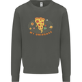 My Pizza Universe Funny Food Diet Kids Sweatshirt Jumper Storm Grey