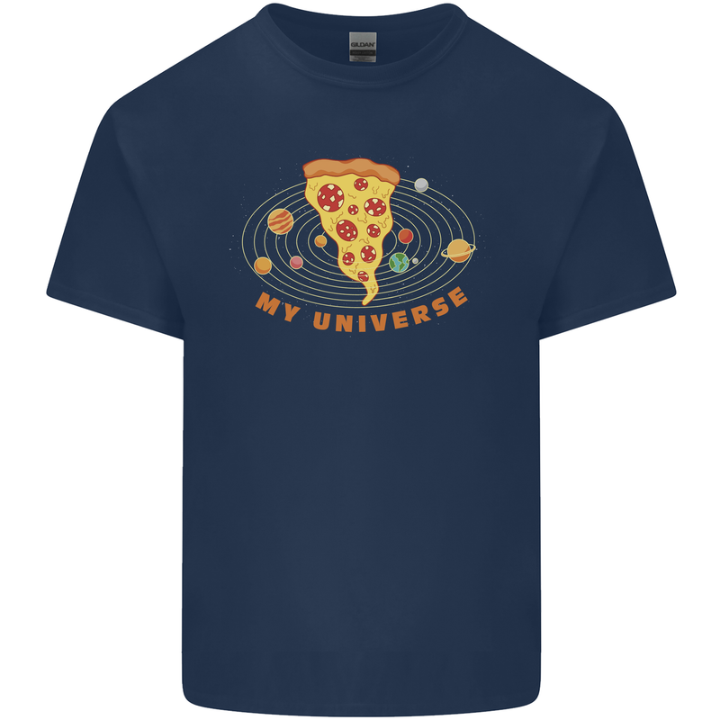 My Pizza Universe Funny Food Diet Kids T-Shirt Childrens Navy Blue