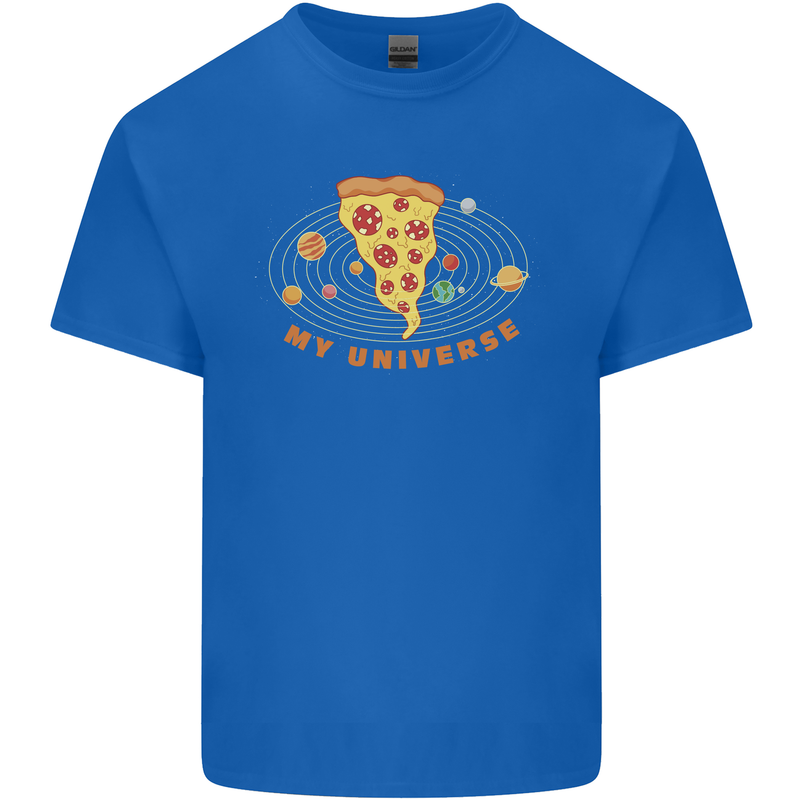 My Pizza Universe Funny Food Diet Kids T-Shirt Childrens Royal Blue