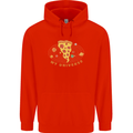 My Pizza Universe Funny Food Diet Mens 80% Cotton Hoodie Bright Red