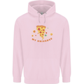 My Pizza Universe Funny Food Diet Mens 80% Cotton Hoodie Light Pink