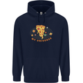 My Pizza Universe Funny Food Diet Mens 80% Cotton Hoodie Navy Blue