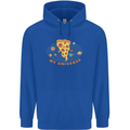 My Pizza Universe Funny Food Diet Mens 80% Cotton Hoodie Royal Blue