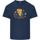My Pizza Universe Funny Food Diet Mens Cotton T-Shirt Tee Top Navy Blue