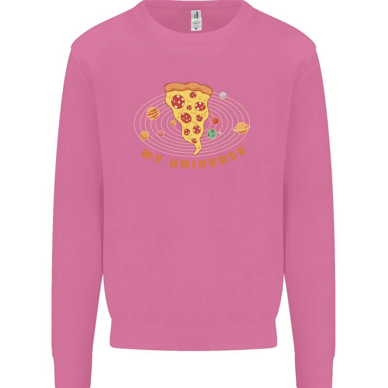 My Pizza Universe Funny Food Diet Mens Sweatshirt Jumper Azalea