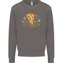 My Pizza Universe Funny Food Diet Mens Sweatshirt Jumper Charcoal