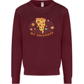 My Pizza Universe Funny Food Diet Mens Sweatshirt Jumper Maroon