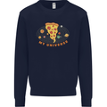 My Pizza Universe Funny Food Diet Mens Sweatshirt Jumper Navy Blue